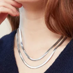 Necklaces<Mejuri Bold Herringbone Chain Necklace