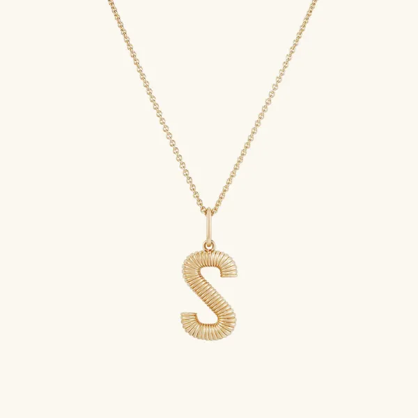 Necklaces<Mejuri Bold Letter Pendant Necklace