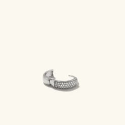Earrings<Mejuri Bold Pav Diamond Huggie Hoops