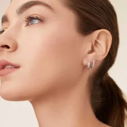 Earrings<Mejuri Bold Pav Diamond Huggie Hoops