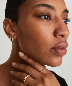 Earrings<Mejuri Bold Pav Diamond Huggie Hoops