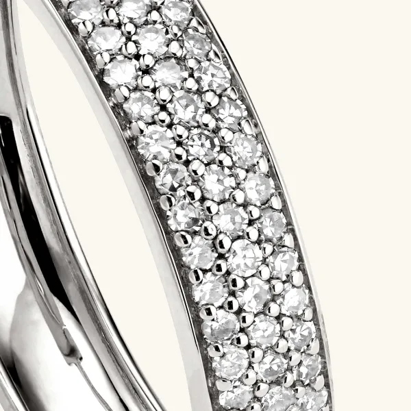 Earrings<Mejuri Bold Pav Diamond Medium Hoops