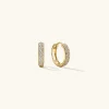 Earrings<Mejuri Bold Pav Diamond Small Hoops