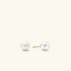 Earrings<Mejuri Bold Pearl Ear Jacket Studs