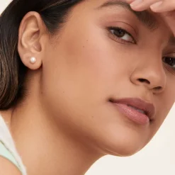 Earrings<Mejuri Bold Pearl Ear Jacket Studs