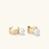 Earrings<Mejuri Bold Pearl Huggies