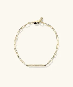 Bracelets<Mejuri Boyfriend Bold Pav Diamond Bar Bracelet