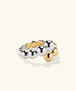Rings<Mejuri Bubble Sphere Mixed Bypass Ring