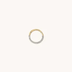 Earrings<Mejuri Cartilage Pav Diamond Mini Hoop