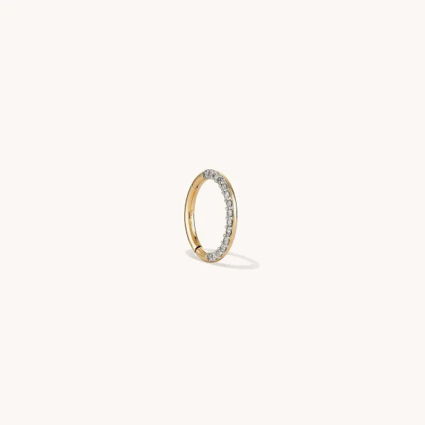 Earrings<Mejuri Cartilage Pav Diamond Mini Hoop