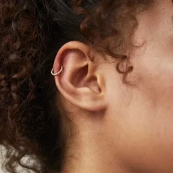 Earrings<Mejuri Cartilage Pav Diamond Mini Hoop