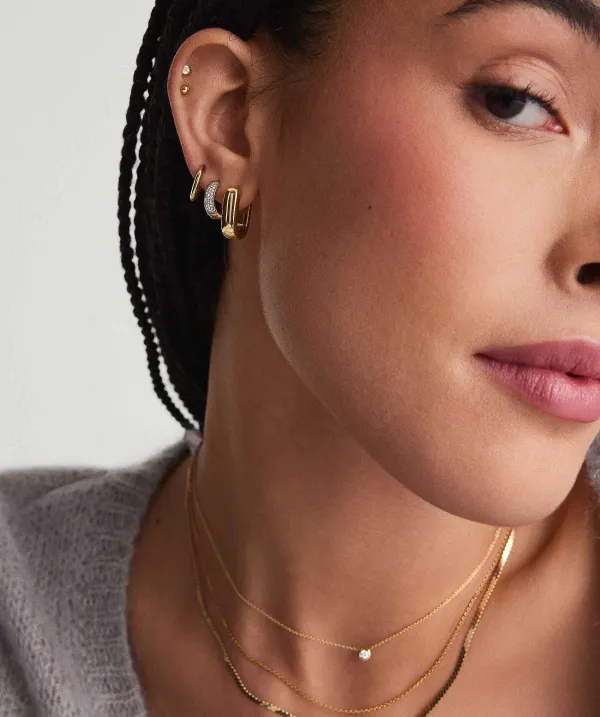 Earrings<Mejuri Chunky Medium U Hoops
