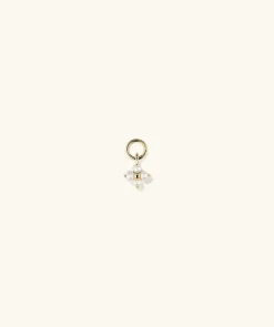 Earrings<Mejuri Cluster Pearl Hoop Charm