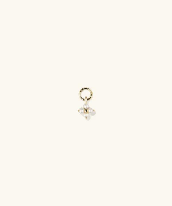 Earrings<Mejuri Cluster Pearl Hoop Charm