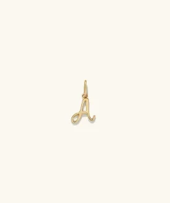 Necklaces<Mejuri Cursive Letter Charm