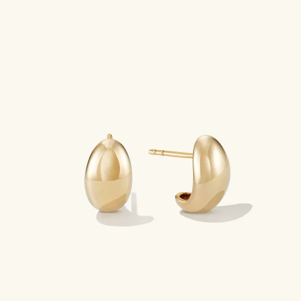 Earrings<Mejuri D Me Huggies
