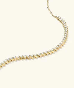 Necklaces<Mejuri Diamond Half Tennis Necklace