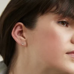Earrings<Mejuri Diamond Halo Studs