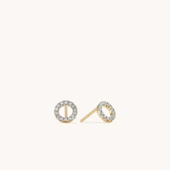 Earrings<Mejuri Diamond Halo Studs