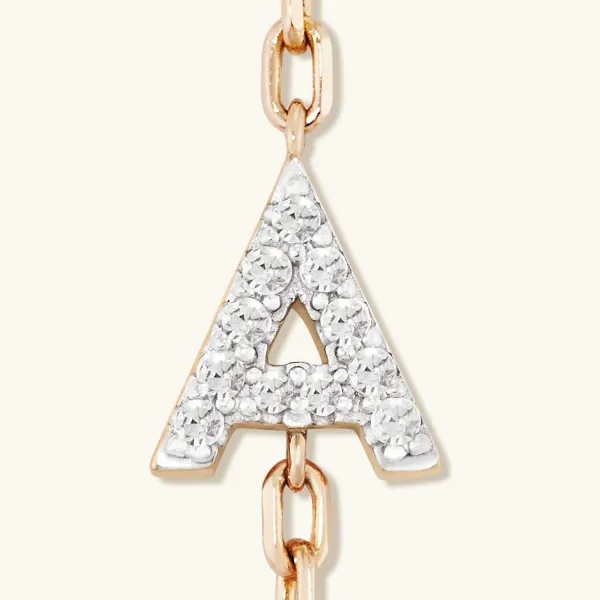 Bracelets<Mejuri Diamond Letter Bracelet