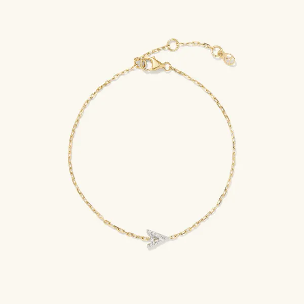 Bracelets<Mejuri Diamond Letter Bracelet