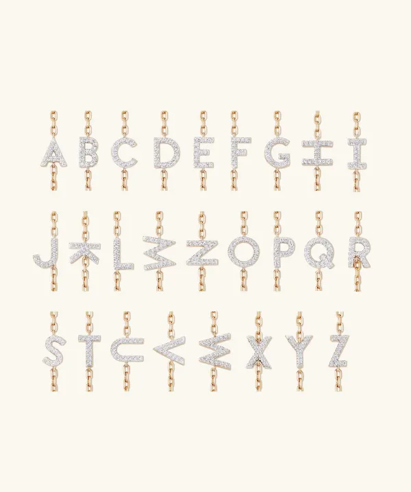 Bracelets<Mejuri Diamond Letter Bracelet