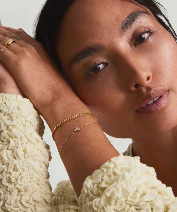 Bracelets<Mejuri Diamond Letter Bracelet