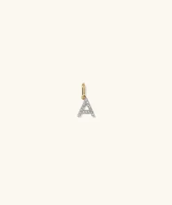 Necklaces<Mejuri Diamond Letter Charm