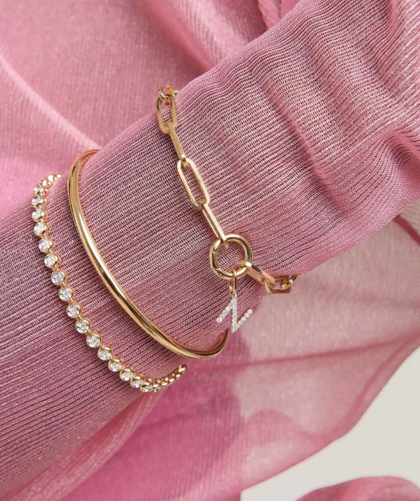 Necklaces<Mejuri Diamond Letter Charm