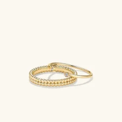Rings<Mejuri Duo Beaded Stacker Ring