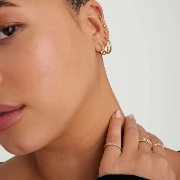 Earrings<Mejuri Easy Huggie Hoops