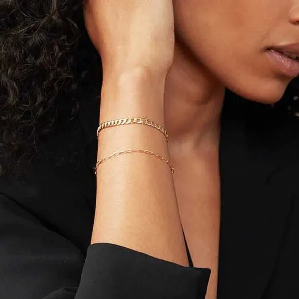 Bracelets<Mejuri Flat Curb Chain Bracelet