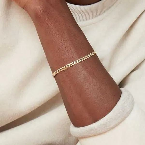 Bracelets<Mejuri Flat Curb Chain Bracelet