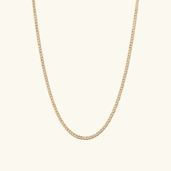 Necklaces<Mejuri Flat Curb Chain Necklace