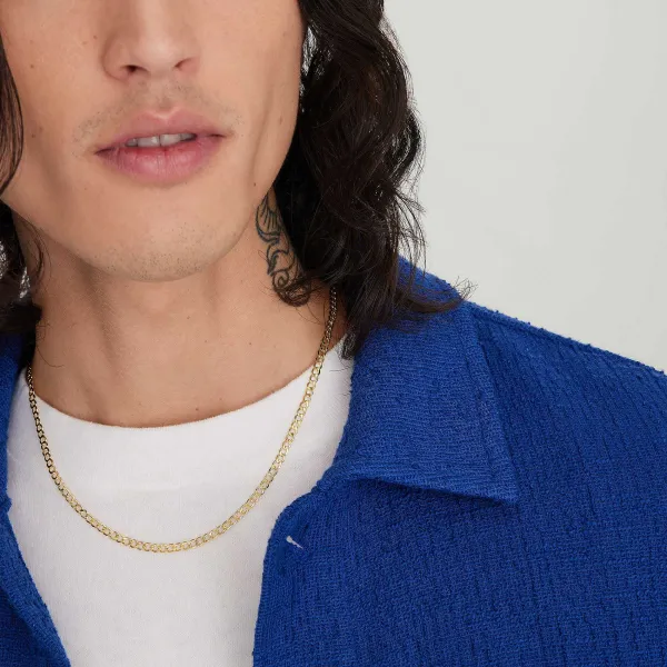 Necklaces<Mejuri Flat Curb Chain Necklace