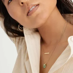 Necklaces<Mejuri Linked Gemstone Necklace