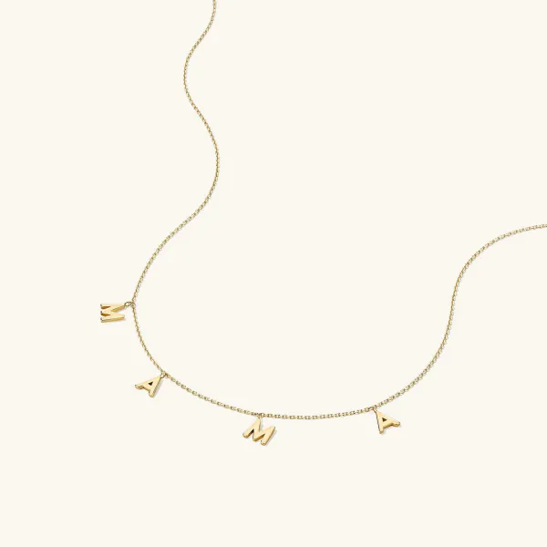 Necklaces<Mejuri Mama Letter Necklace