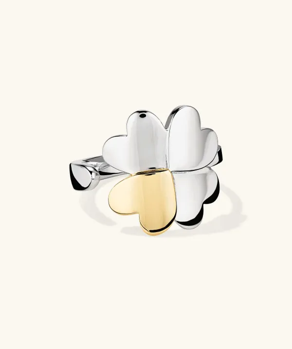Rings<Mejuri X Ganni Clover Wrap Ring