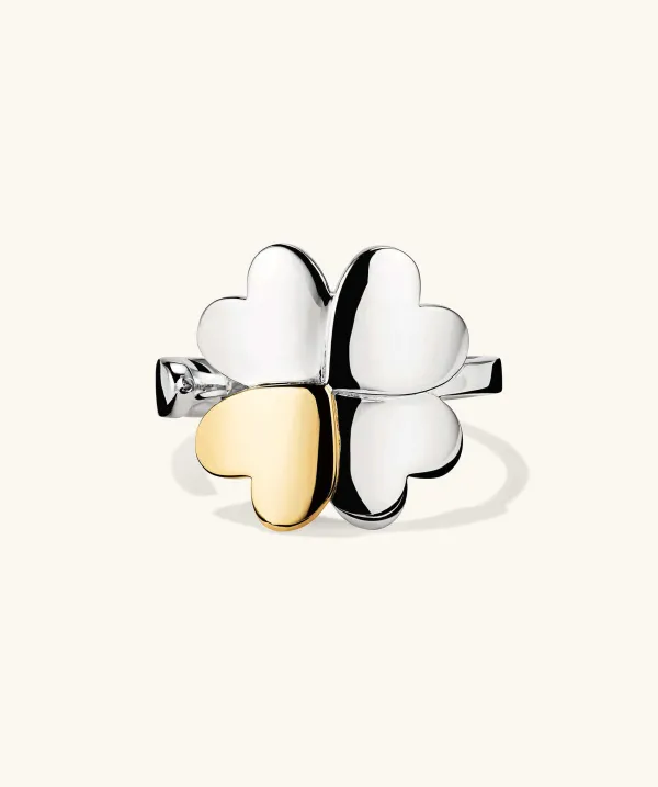 Rings<Mejuri X Ganni Clover Wrap Ring