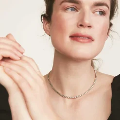 Necklaces<Mejuri Micro-Pav Diamond Rivi Re Choker