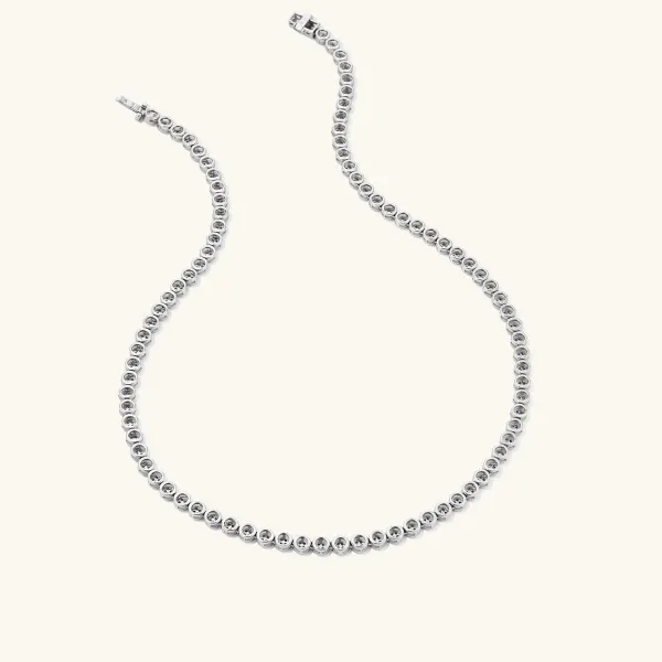 Necklaces<Mejuri Micro-Pav Diamond Rivi Re Choker