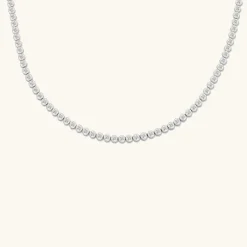 Necklaces<Mejuri Micro-Pav Diamond Rivi Re Choker