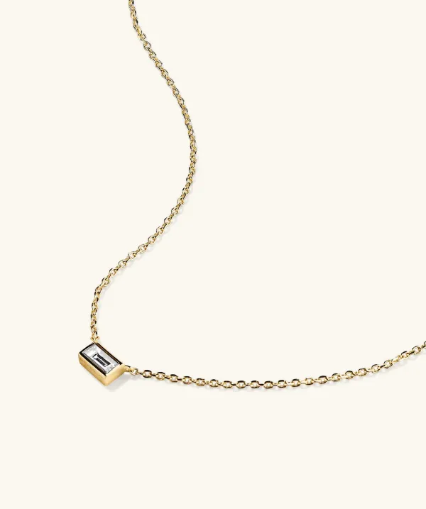 Necklaces<Mejuri Mini Baguette Diamond Necklace