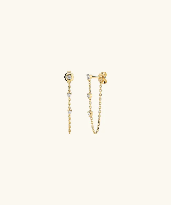 Earrings<Mejuri Mini Diamond Chain Studs