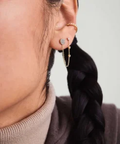 Earrings<Mejuri Mini Diamond Chain Studs