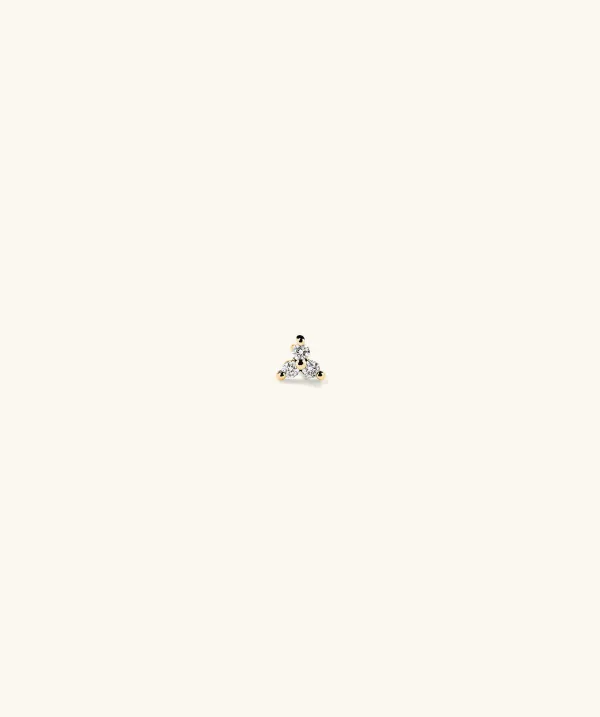 Earrings<Mejuri Mini Lotus Diamond Stud