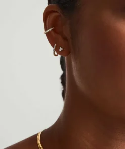 Earrings<Mejuri Mini Lotus Diamond Stud