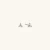 Earrings<Mejuri Mini Lotus Diamond Studs