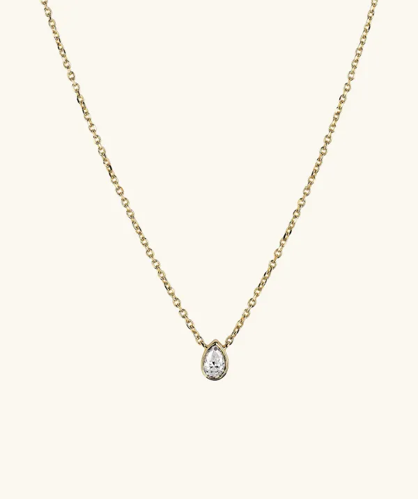 Necklaces<Mejuri Mini Pear Diamond Necklace