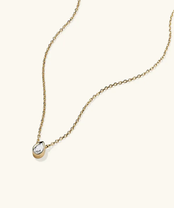 Necklaces<Mejuri Mini Pear Diamond Necklace